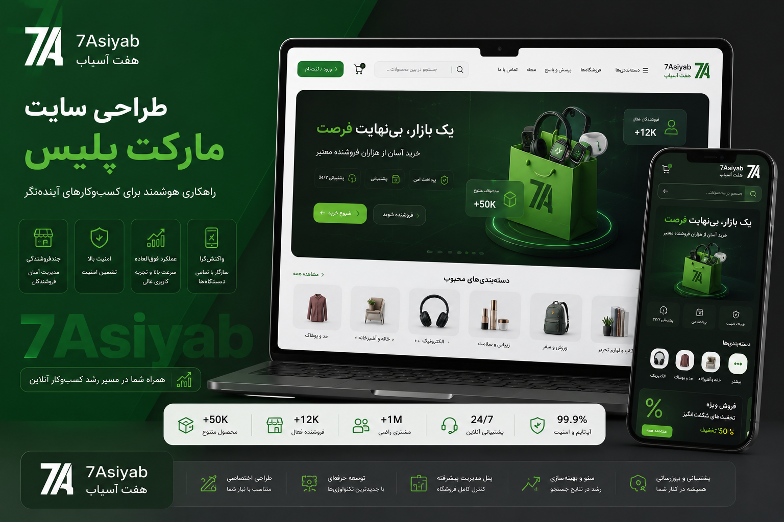 طراحی سایت مارکت پلیس